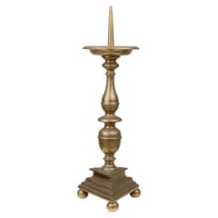 Large church/altar candlestick in bronze, France ca. 1900