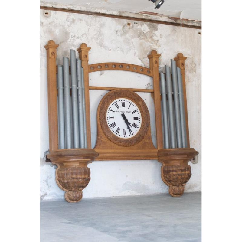 Large Church Organ Clock, France, 1950s For Sale 12