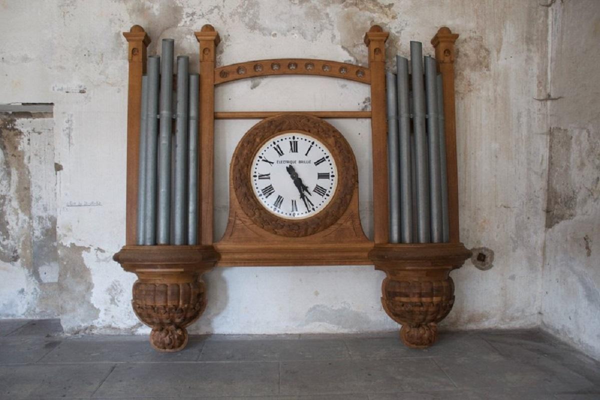 Large Church Organ Clock, France, 1950s For Sale 13