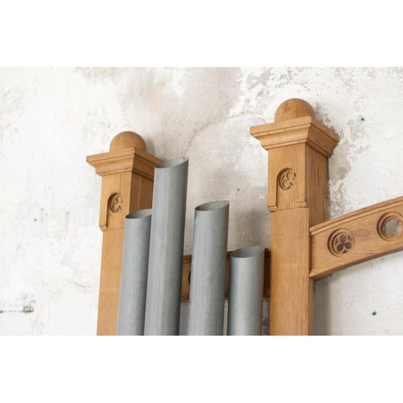20th Century Large Church Organ Clock, France, 1950s For Sale