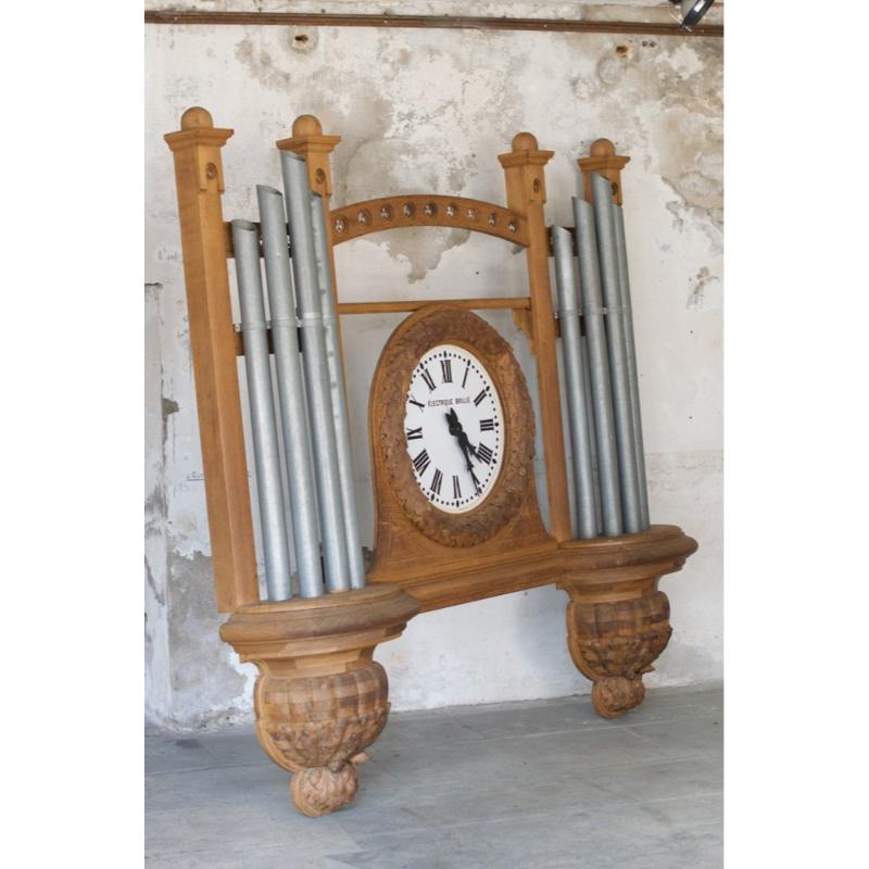 Large Church Organ Clock, France, 1950s For Sale 2
