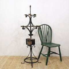 Large Church Votive Candle Stand, Wrought Iron, 19th Century, Floor Standing