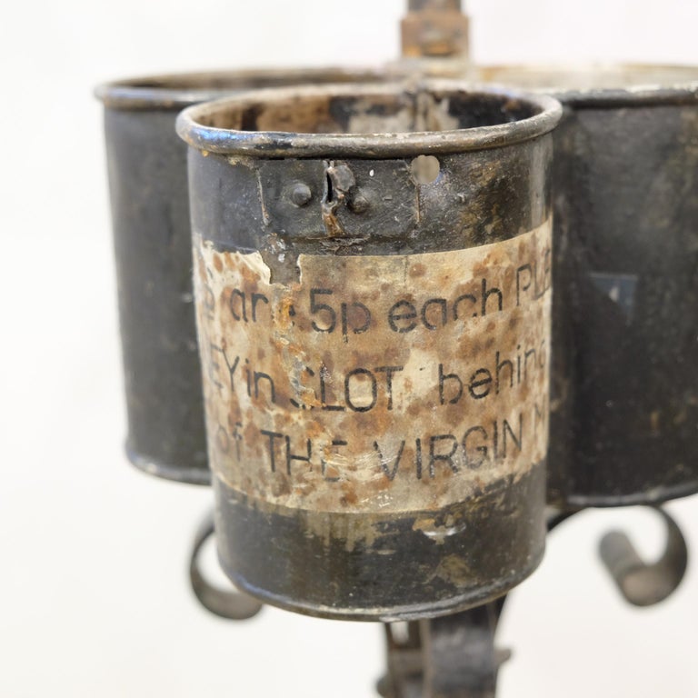 Large Church Votive Candle Stand, Wrought Iron, 19th Century, Floor