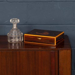 Humidificador de puros grande de S.T. Dupont, Chapa de madera, Mango de latón, Francia