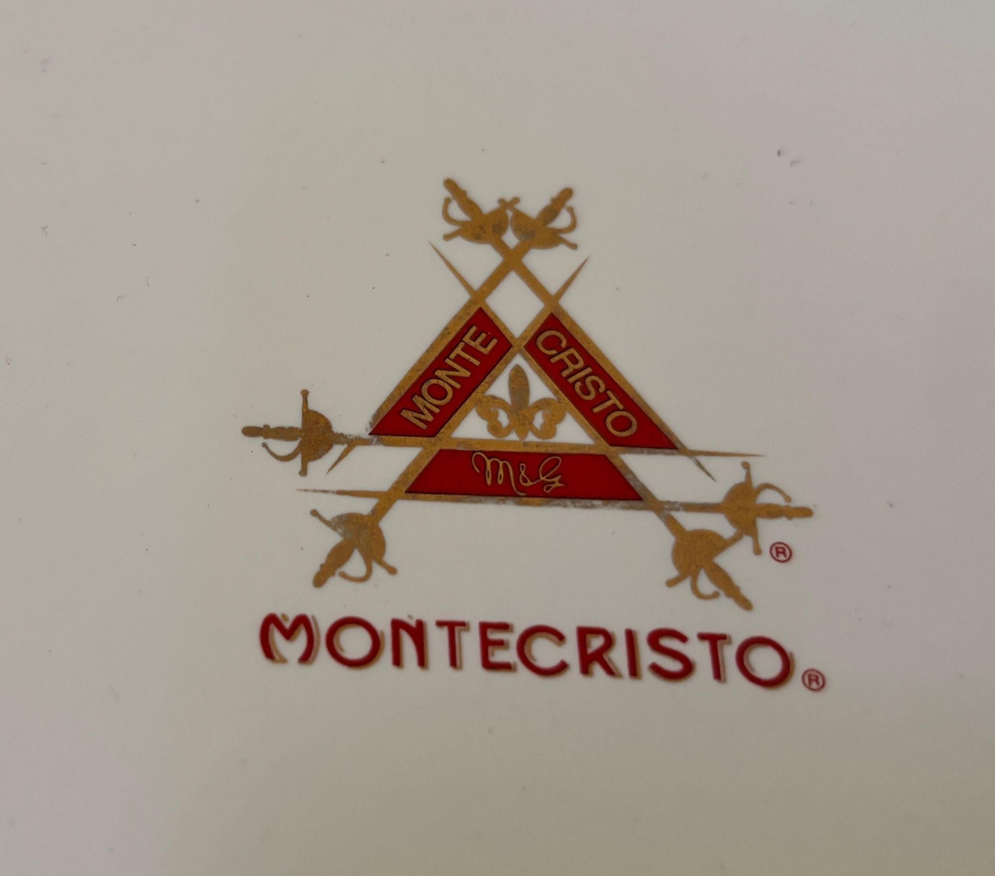 Large Rectangular Montecristo Luxury Porcelain Cigar Ashtray with Gold Trim.
Elevate your cigar ritual with this large Montecristo rectangular porcelain ashtray, a timeless piece of luxury décor that combines sophistication, heritage, and