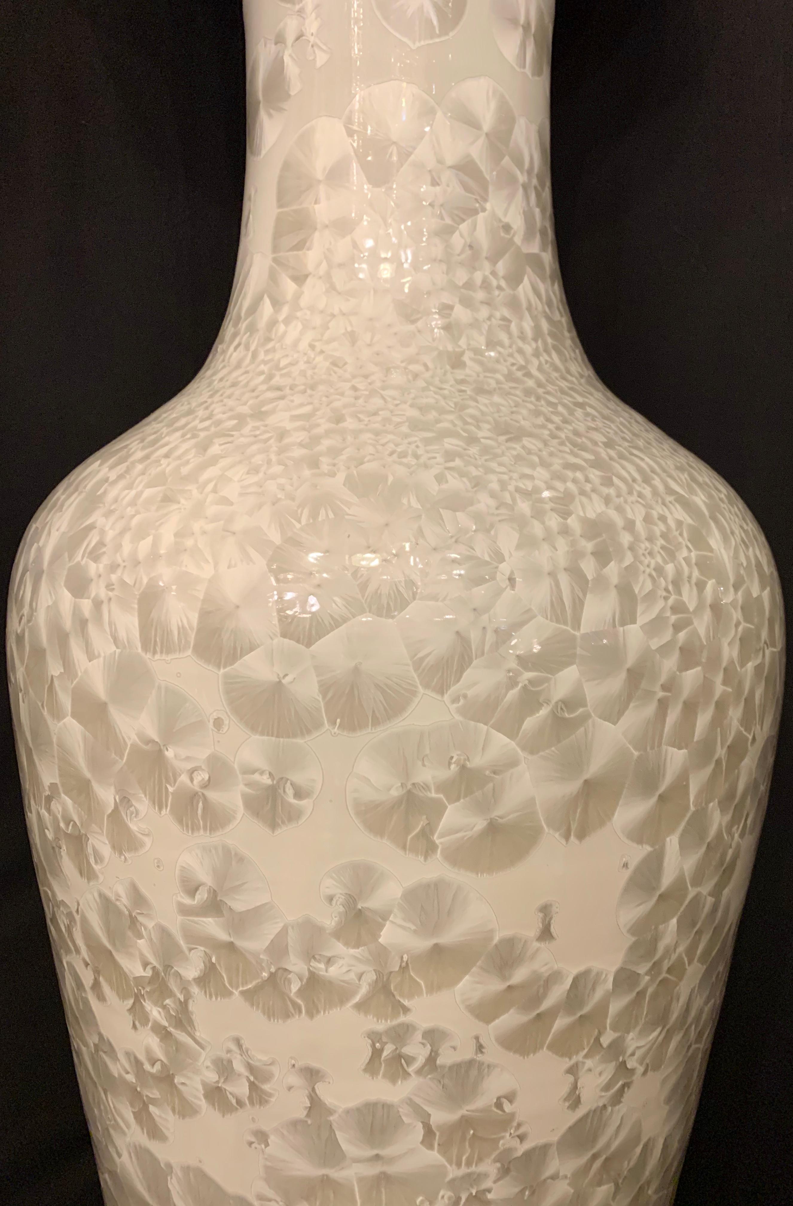 Art Deco Large circa 1940s White Chinese Vase High