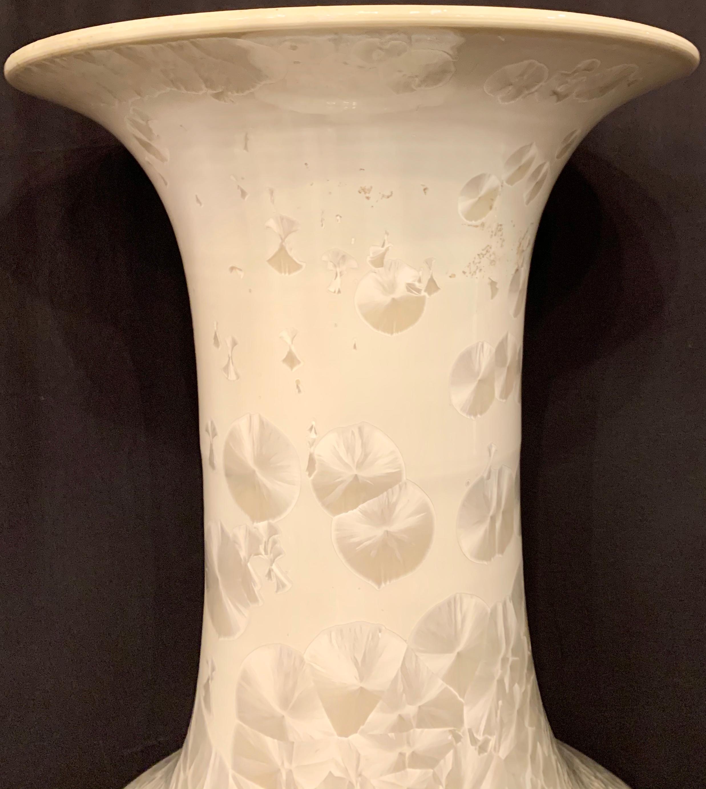 Mid-20th Century Large circa 1940s White Chinese Vase High