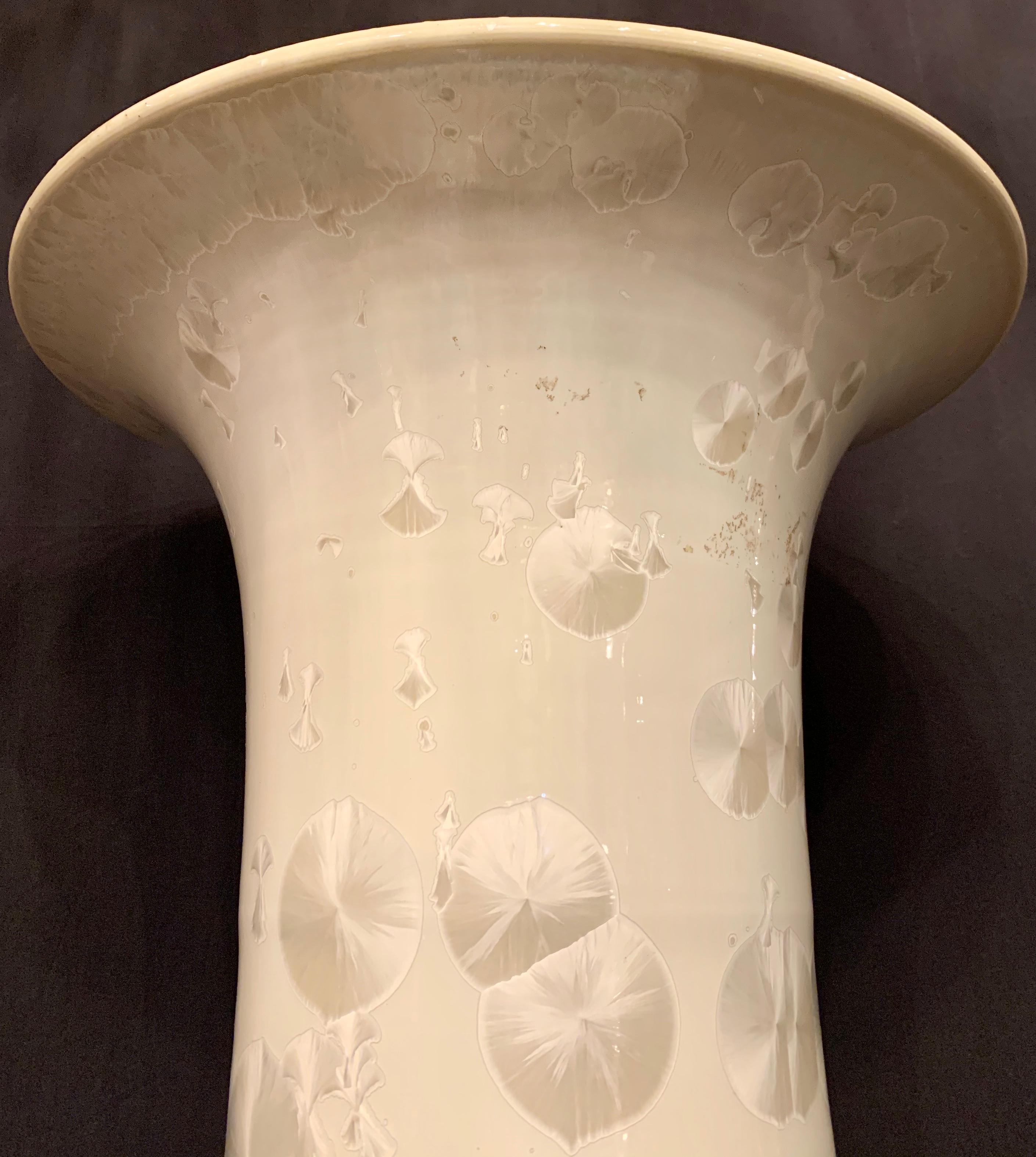 Large circa 1940s White Chinese Vase High 1