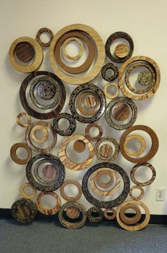 Large Circular Collage Wall Sculpture For Marquis Collection of Beverly Hills