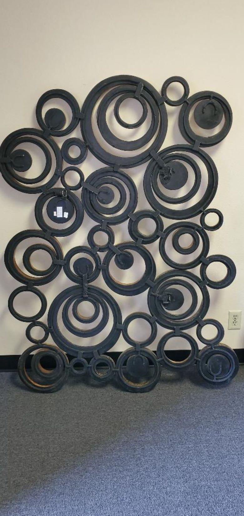 Large Circular Collage Wall Sculpture For Marquis Collection of Beverly Hills  For Sale 1