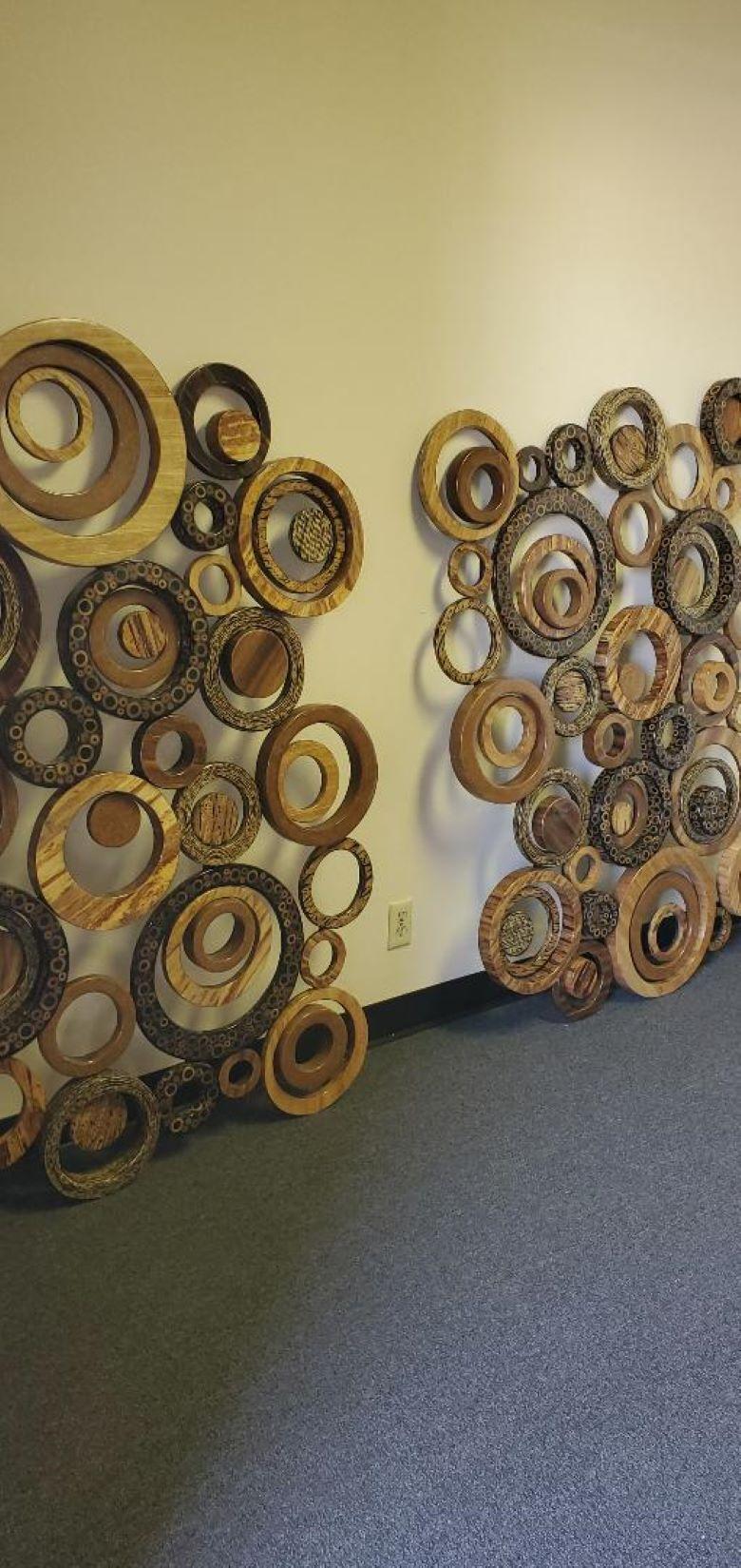 Large Circular Collage Wall Sculpture For Marquis Collection of Beverly Hills  For Sale 2