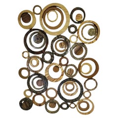 Large Circular Collage Wall Sculpture For Marquis Collection of Beverly Hills 