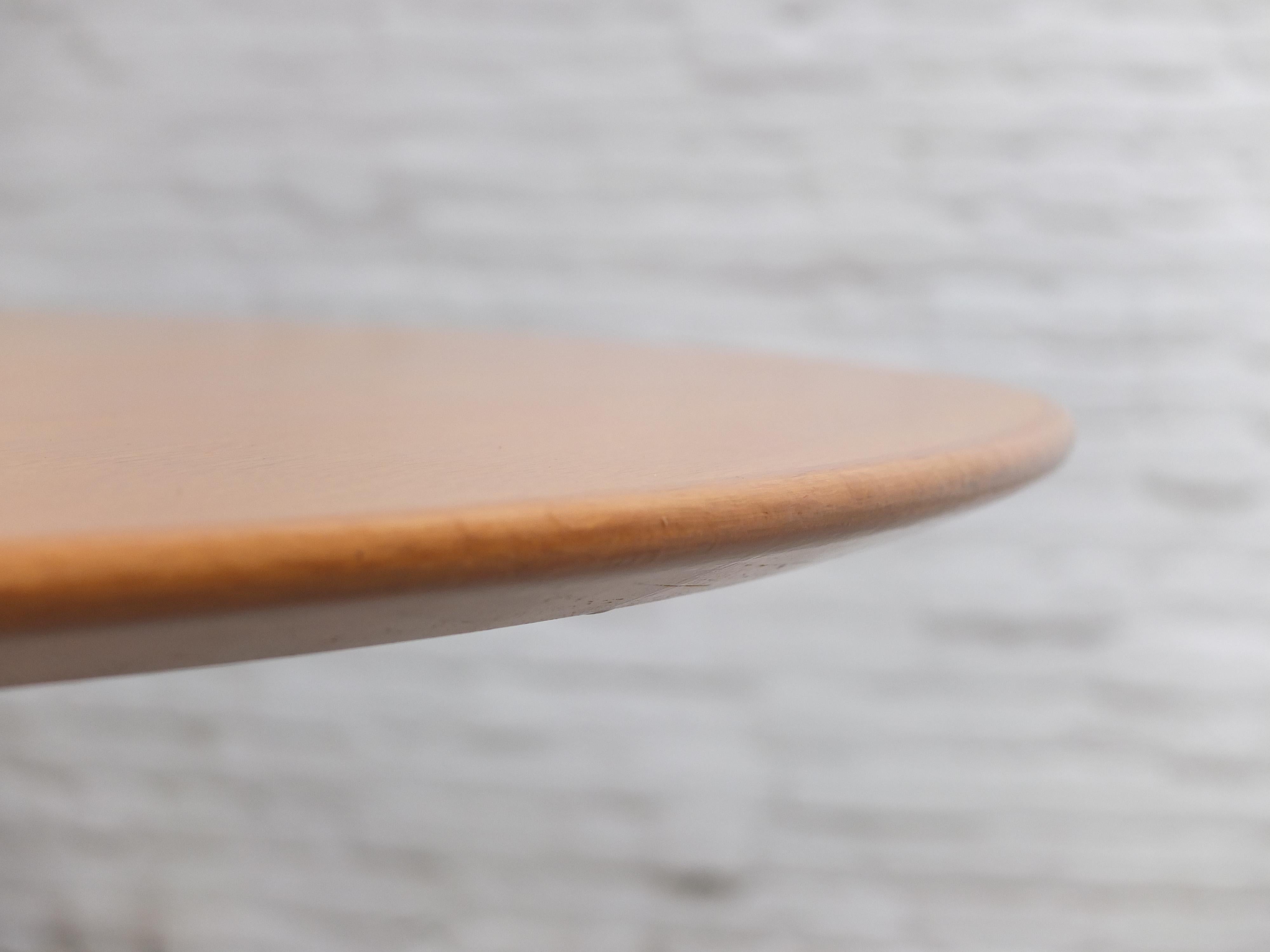 Large 'Circular' Dining Table in Oak by Arne Jacobsen for Fritz Hansen, 1966 en venta 8