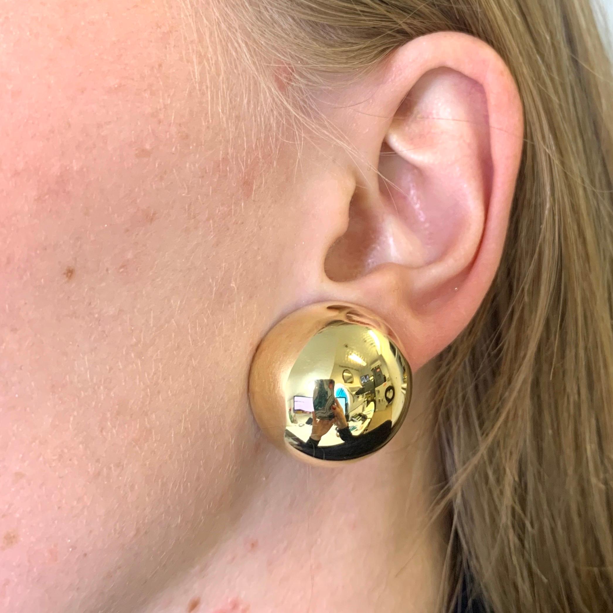 large dome earrings
