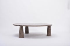 Large Circular 'Eros' Marble Coffee Table by Angelo Mangiarotti for Skipper