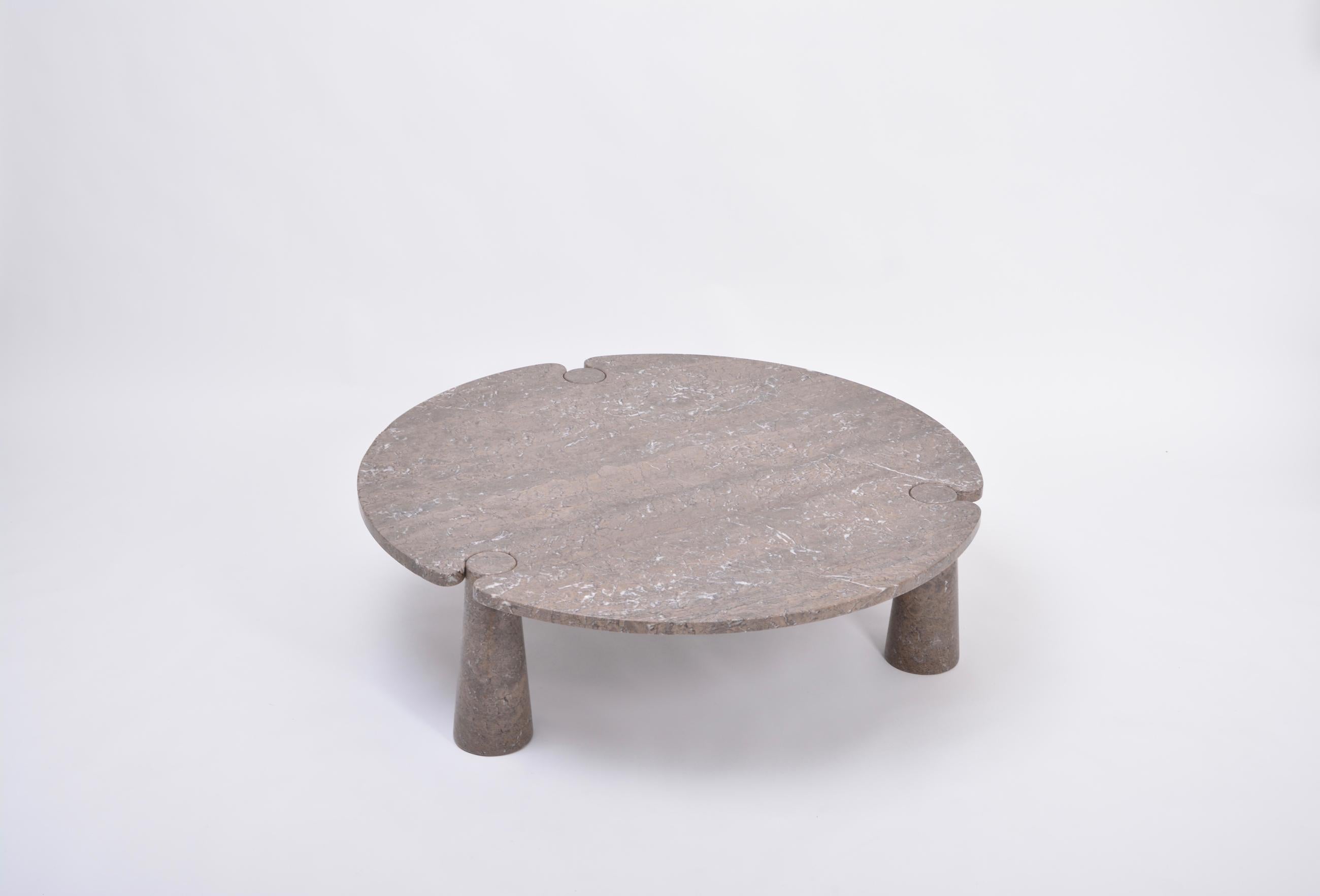 Large Circular 'Eros' Marble Coffee Table by Angelo Mangiarotti for Skipper 2