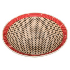 Large Circular Handmade Columbian Basket