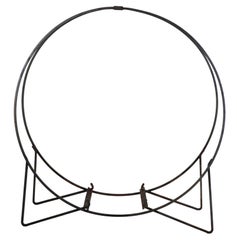  Large Circular Mid Century Log Holder 