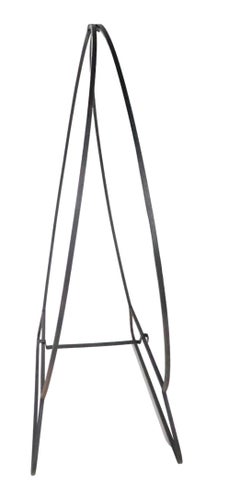 Large Circular  Mid Century  Wrought Iron Log Holder