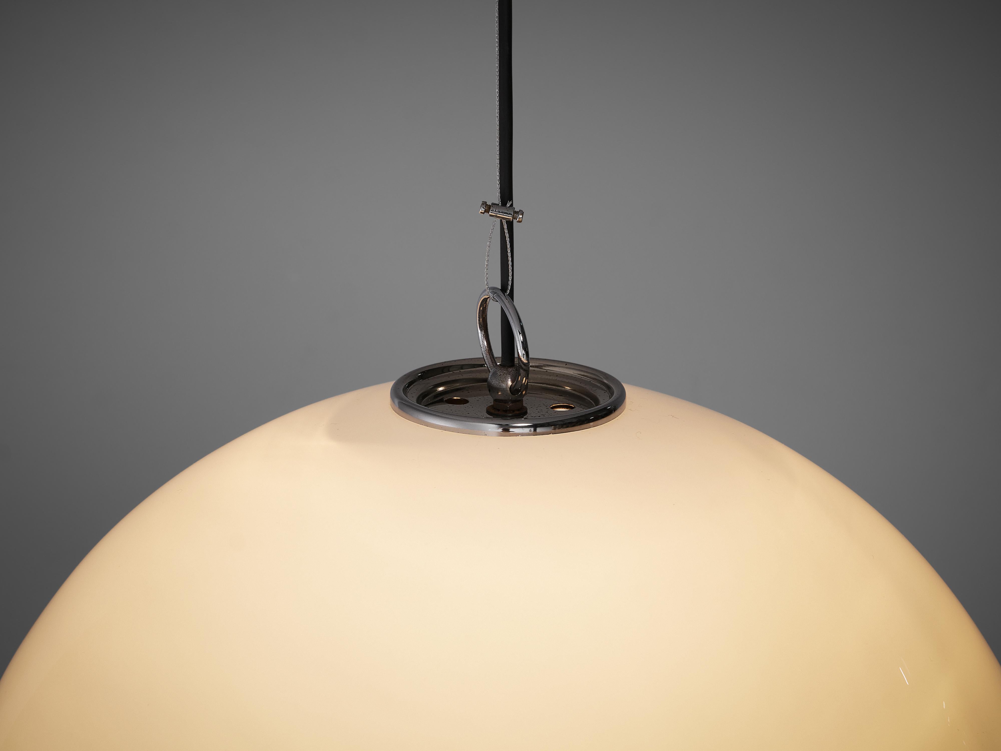 Post-Modern Large Circular Postmodern Italian Pendant Lamp