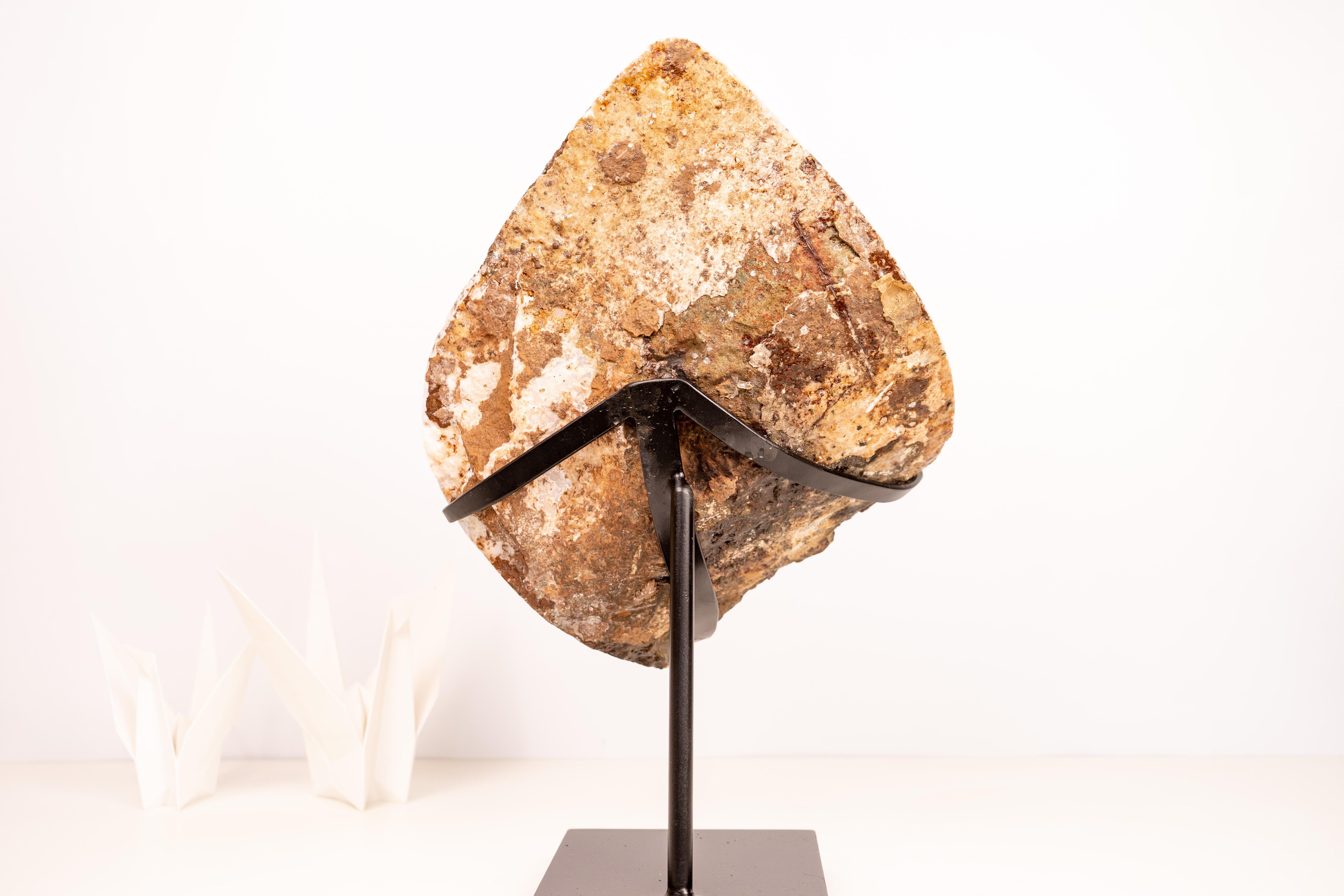 Gran Racimo de Cristal de Citrino con Rara Formación de Flor de Estalactita en venta 5