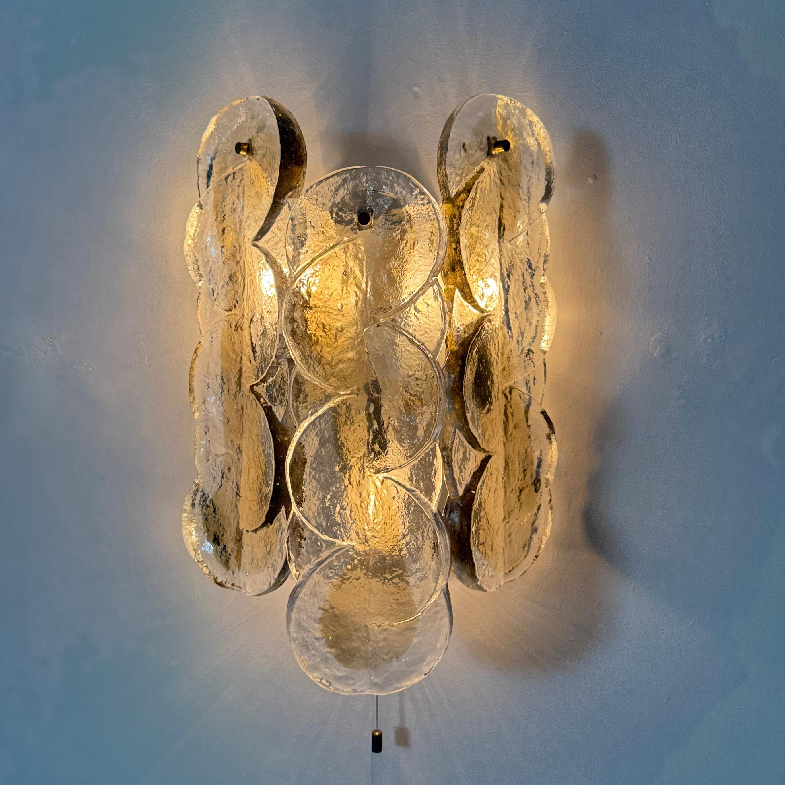Large Citrus Wall Lights from Kalmar, Austria, 1960s For Sale 8