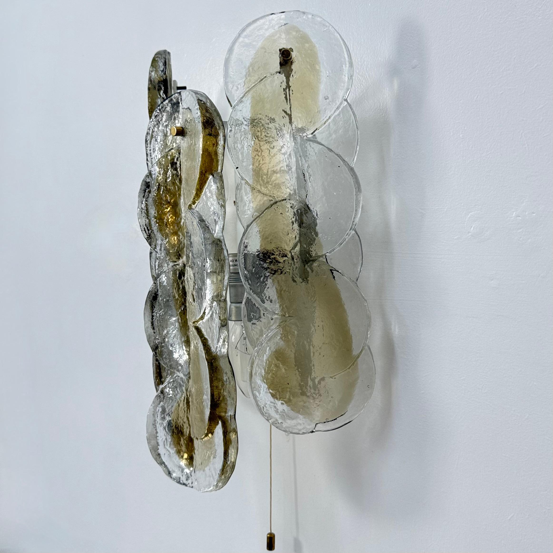 Metal Large Citrus Wall Lights from Kalmar, Austria, 1960s For Sale