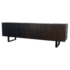 Modern Clair Sideboard Credenza by Corinna Warm in Black Ebonised Wood in Stock