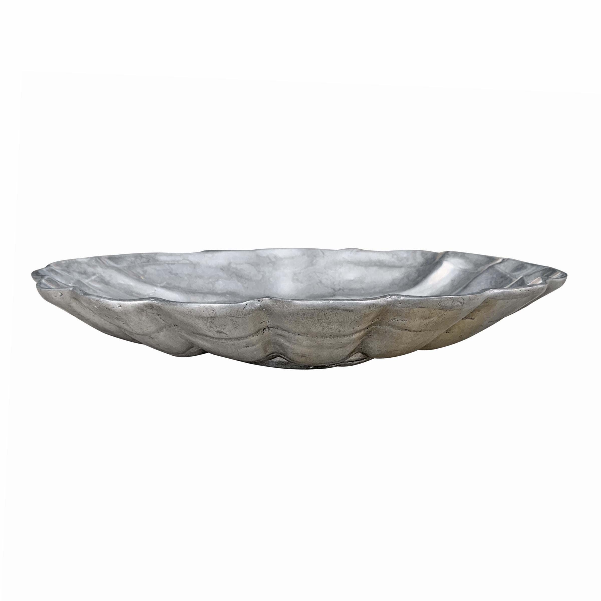 20th Century Large Clam Shell Bowl