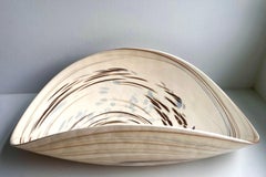 Large Clam Shell Italian Art Glass Center Piece, circa 1980