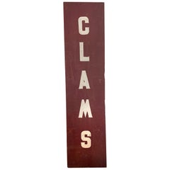 Large Clams Sign