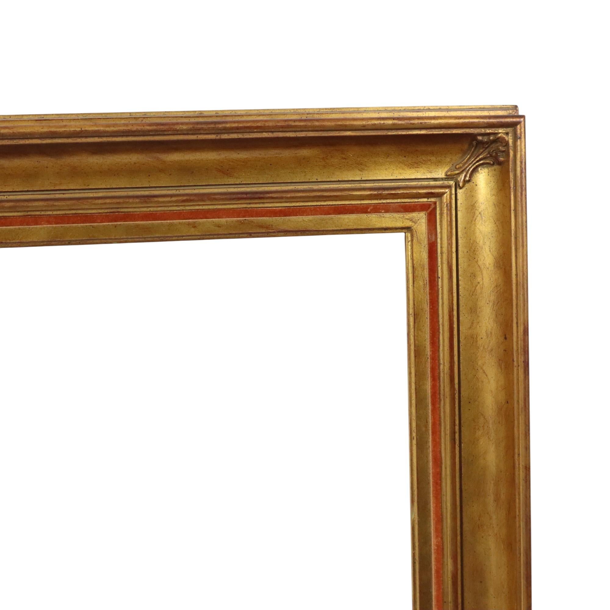 Gilt Large Classic Gold-Colored Wooden Frame Painting 75x65cm For Sale