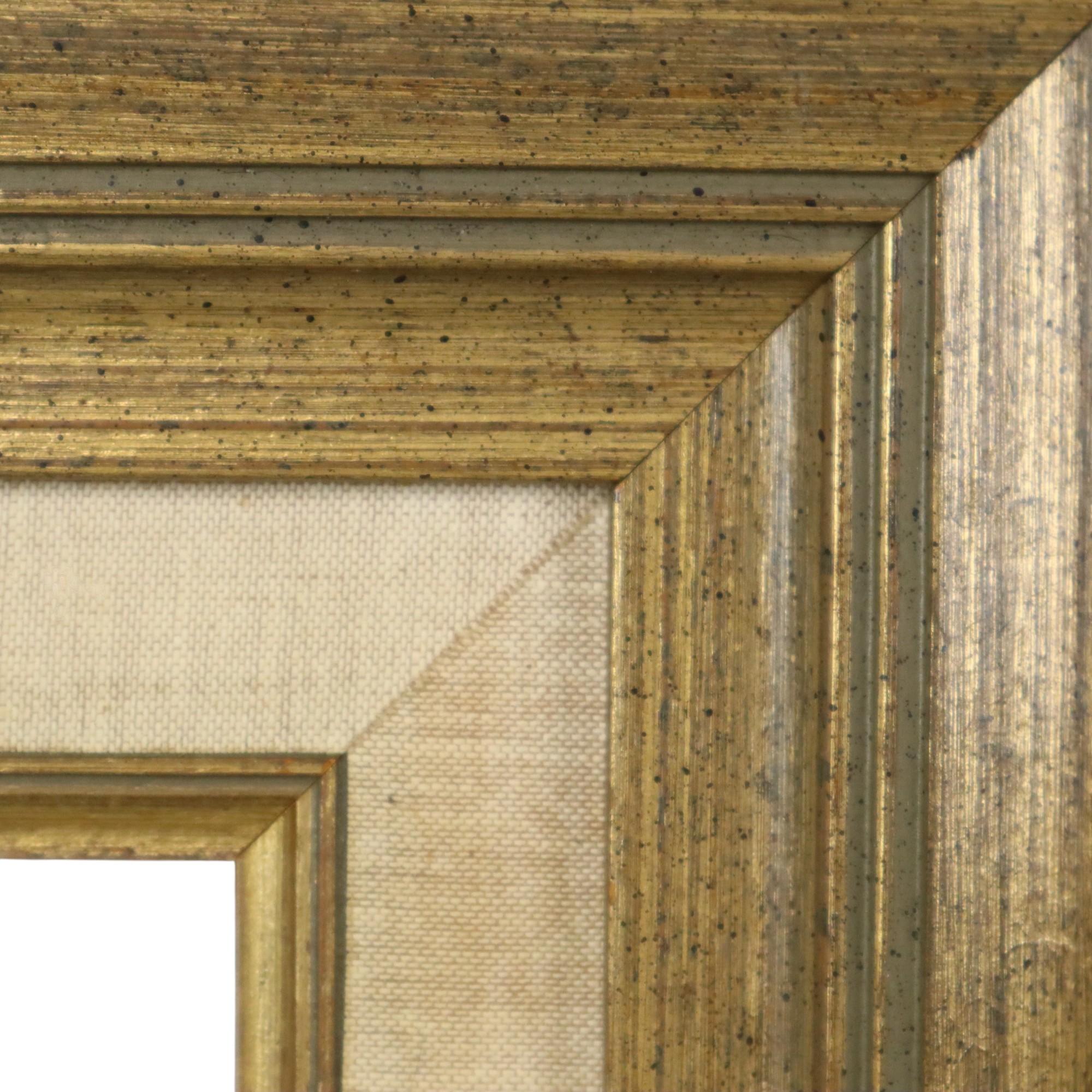 Large Classic Gold Frame Pine Wood Sleek Design 97cm For Sale 7