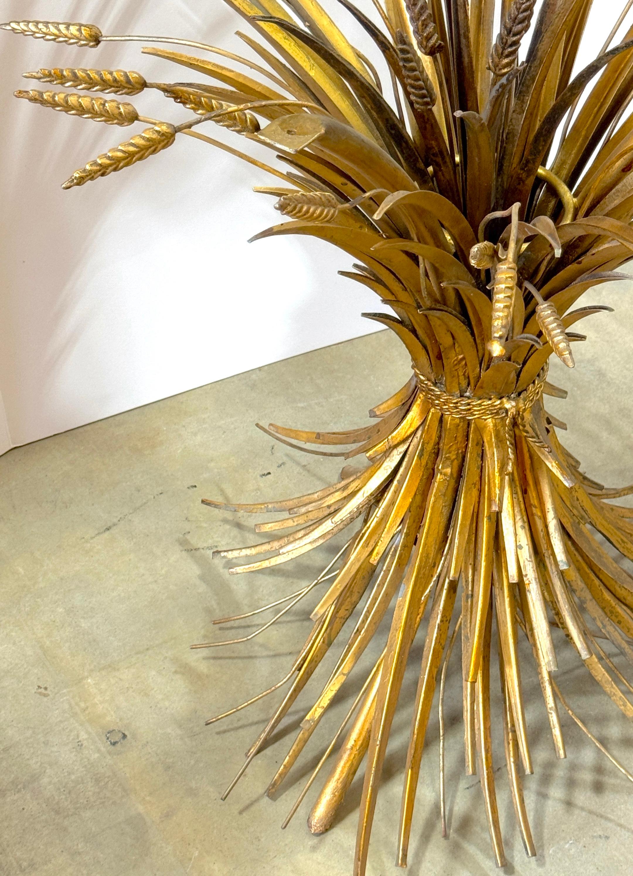 Large Classic Italian Gilt Sheath Wheat Table As Seen In Coco Chanels Apartment For Sale 4