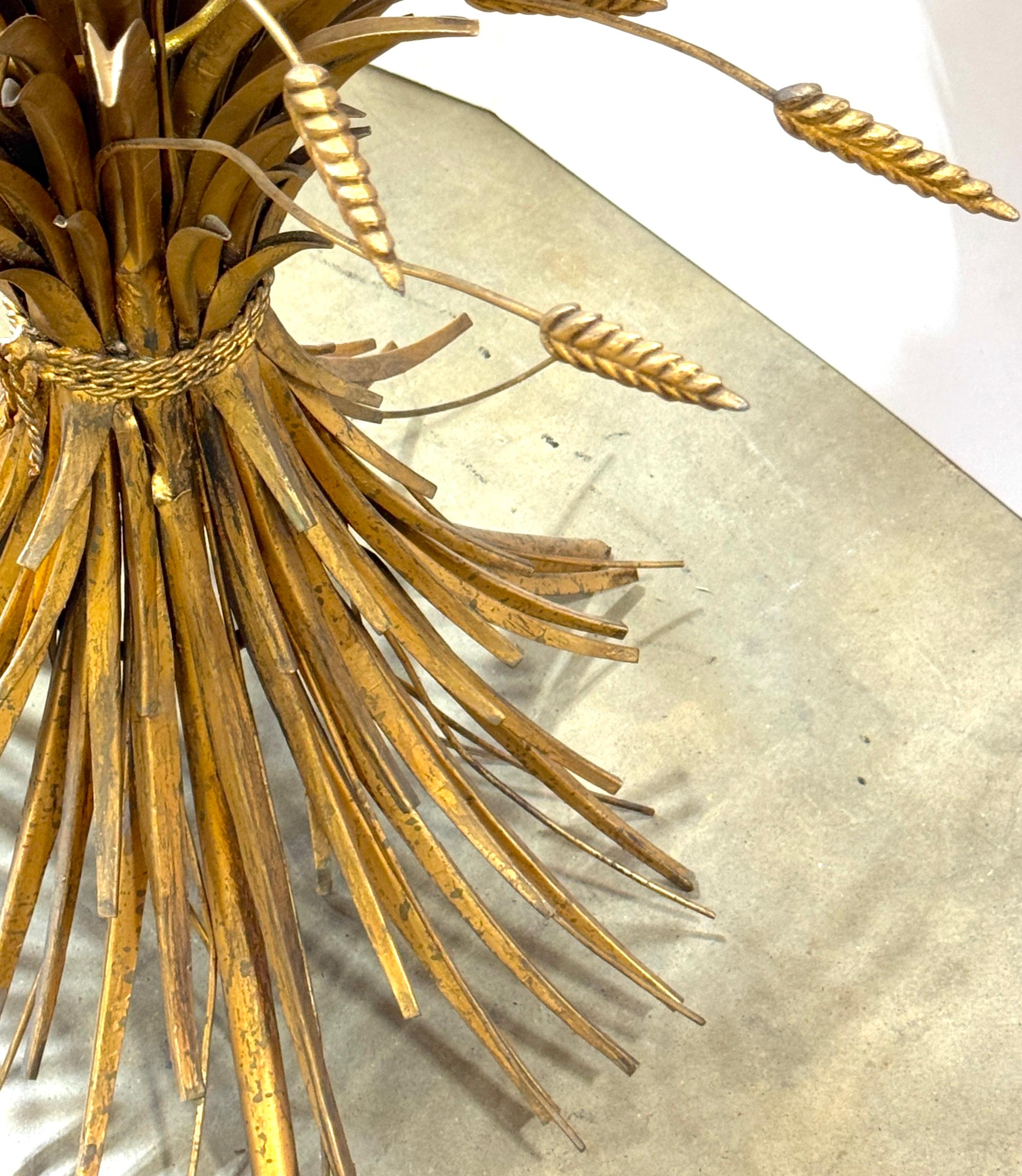 Large Classic Italian Gilt Sheath Wheat Table As Seen In Coco Chanels Apartment For Sale 5