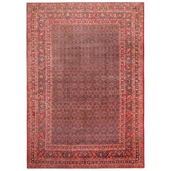 Large Classic Jewel Tone Color Antique Persian Khorassan Rug 11'5" x 16'7"