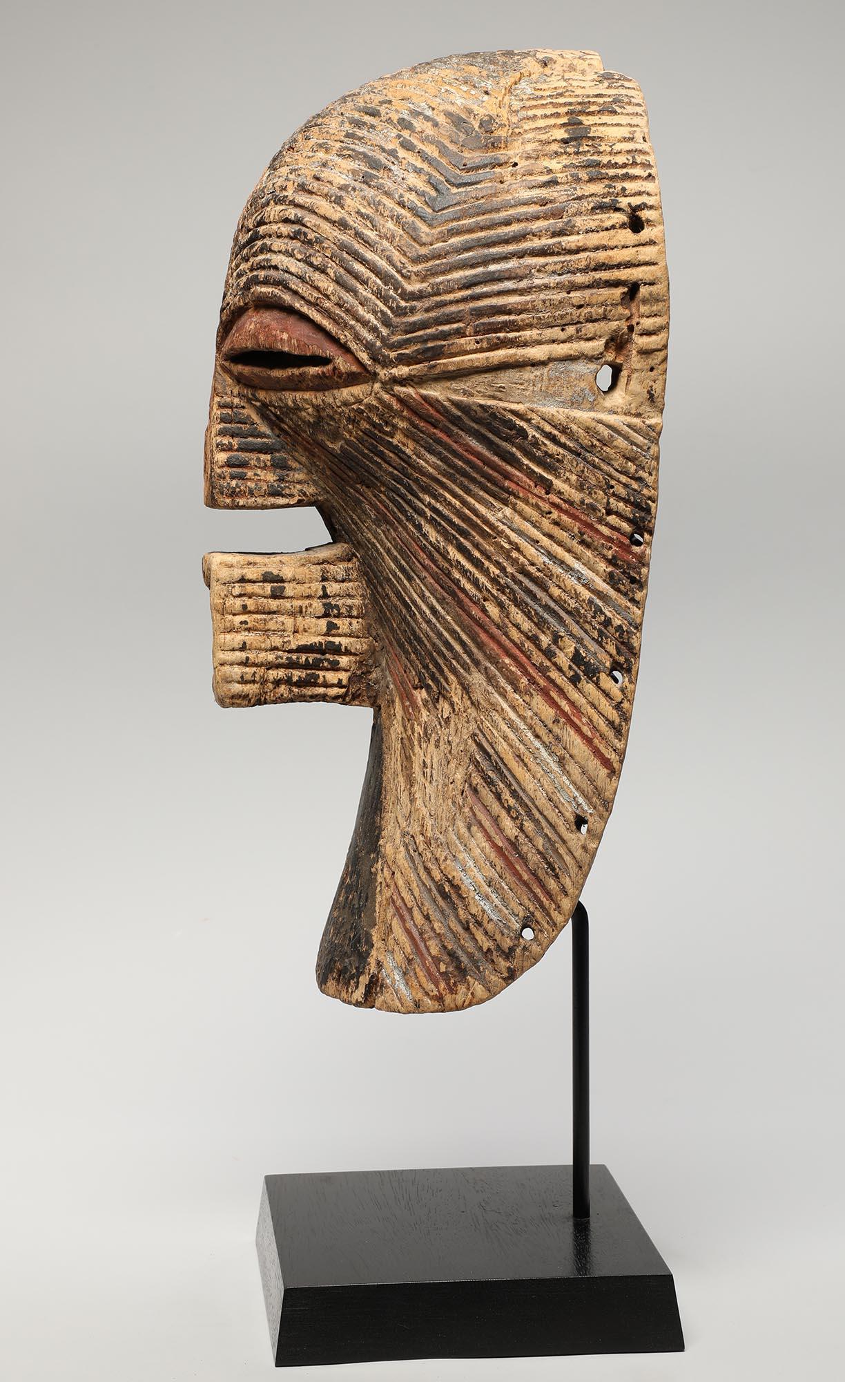 Tribal Large Classic Songye Kifwebe Mask, Ex Laeremans, Davy Early 20th Century Congo