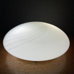 Large Classic Swirl Murano Glass Ceiling or Wall Lamp, Italy, 1970s