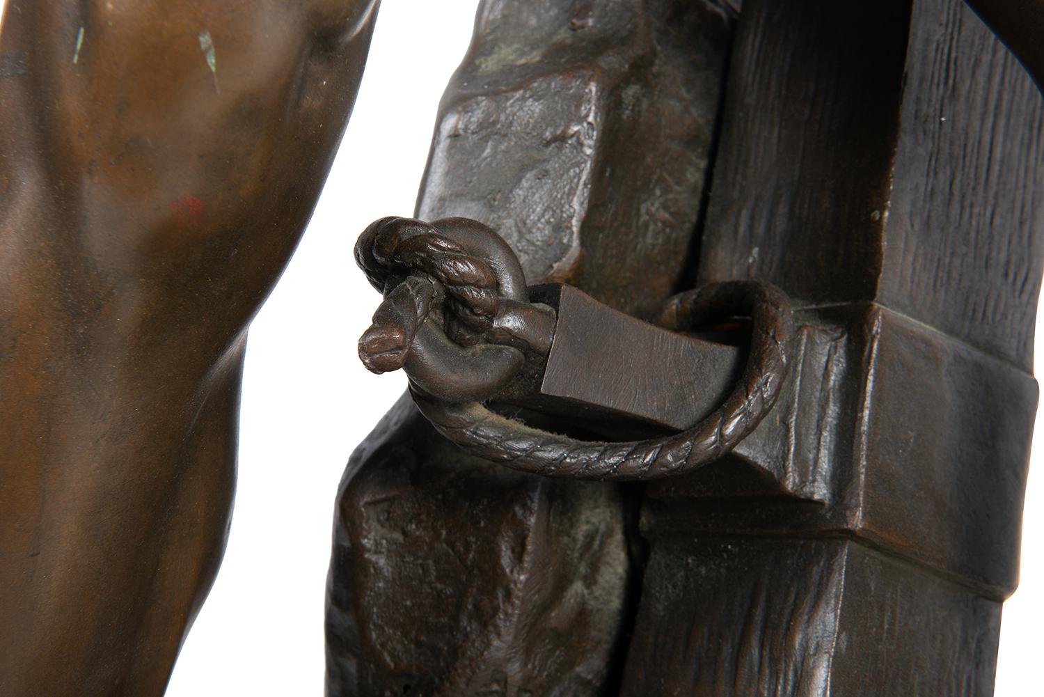 Große klassische Bronze „By the Sword and Plow“, von Boisseau im Angebot 3