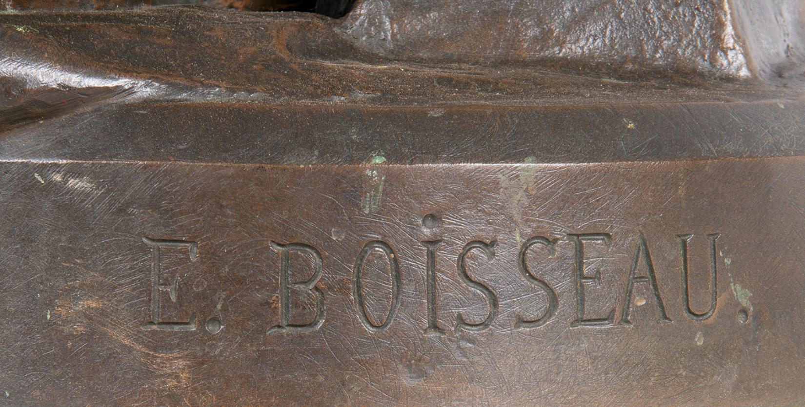 Große klassische Bronze „By the Sword and Plow“, von Boisseau im Angebot 7