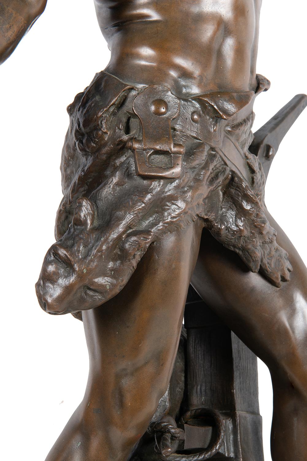 Große klassische Bronze „By the Sword and Plow“, von Boisseau im Angebot 2