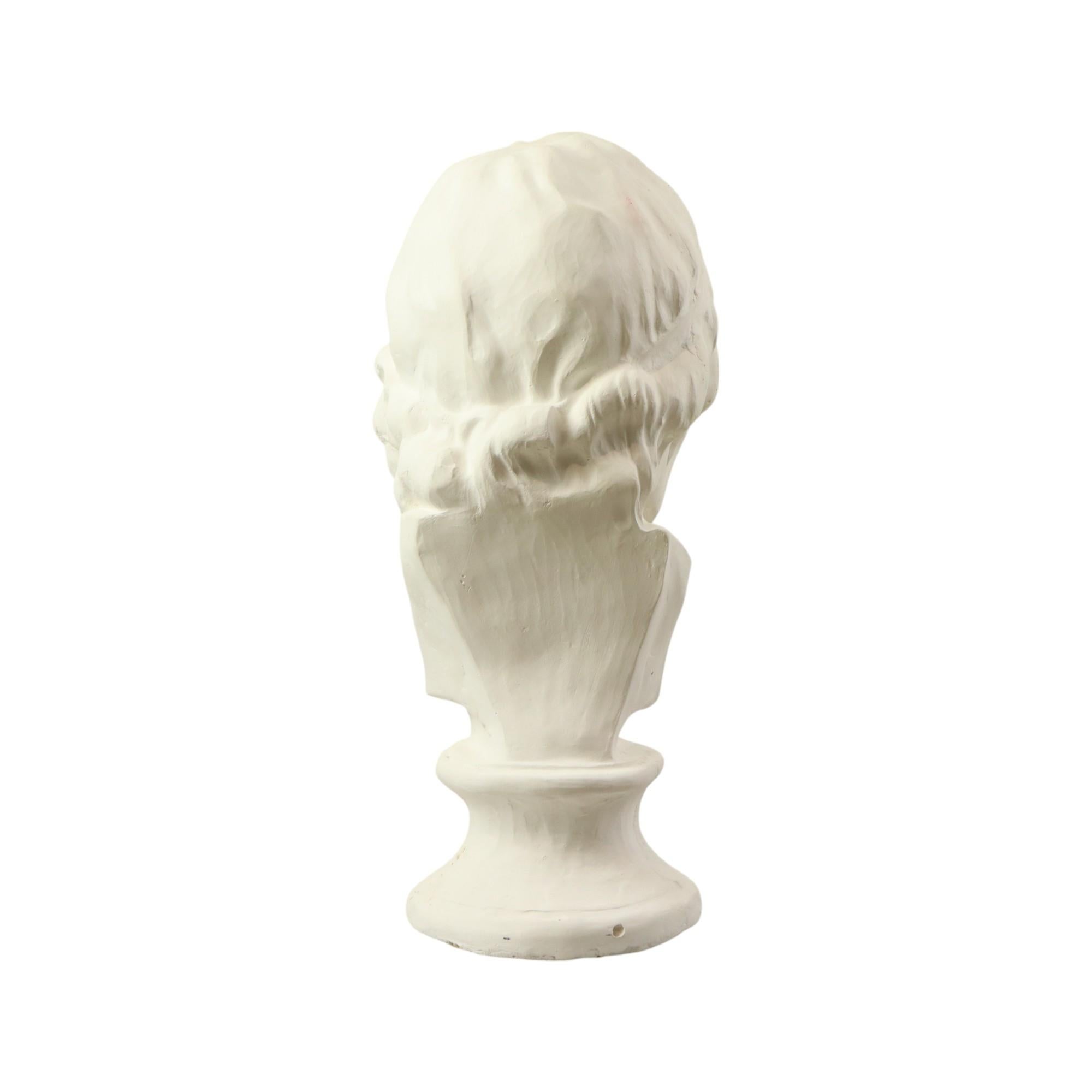 Gran busto clásico de anciano de escayola 51cm Europeo en venta
