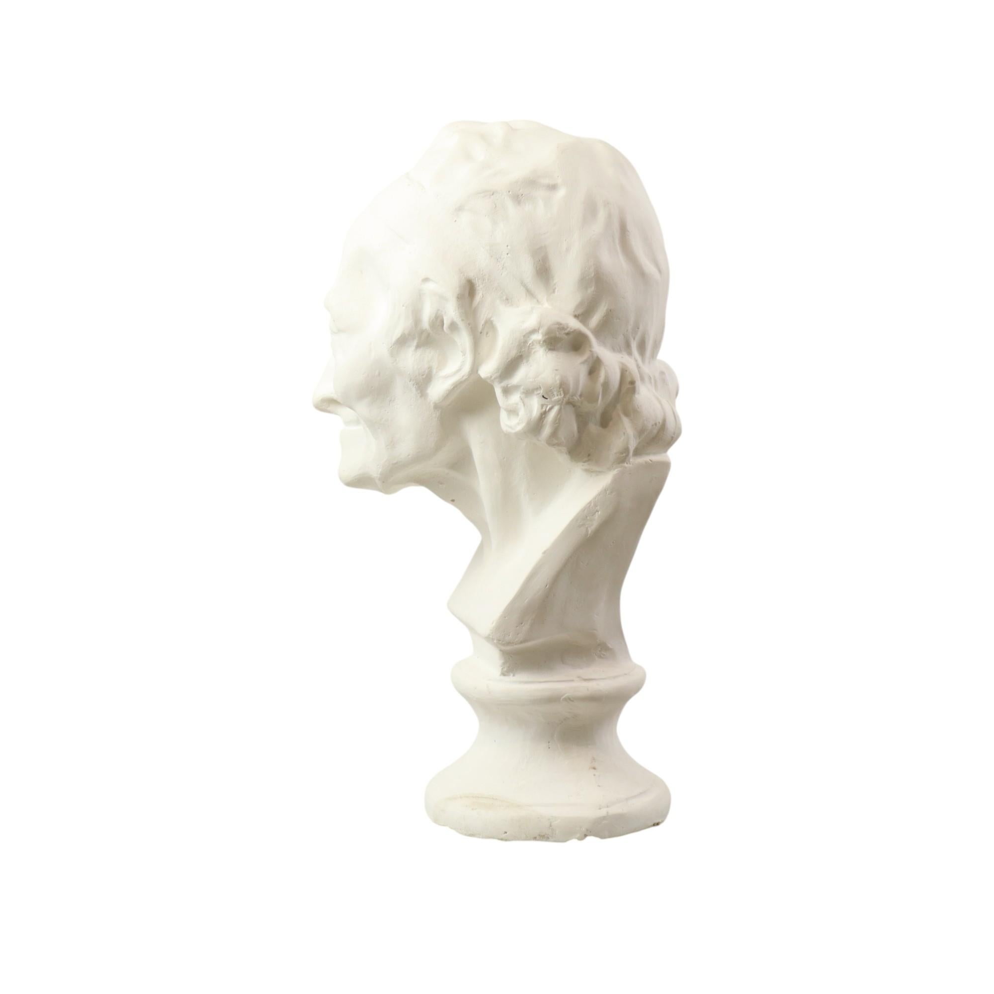 Gran busto clásico de anciano de escayola 51cm Vaciado en venta