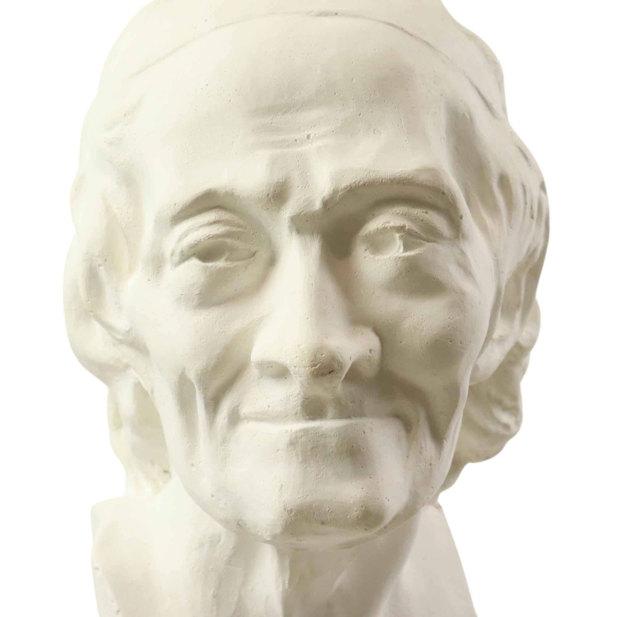 Gran busto clásico de anciano de escayola 51cm siglo XX en venta