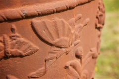Large Classical Cast Iron Garden Vase in the 18th Century Style