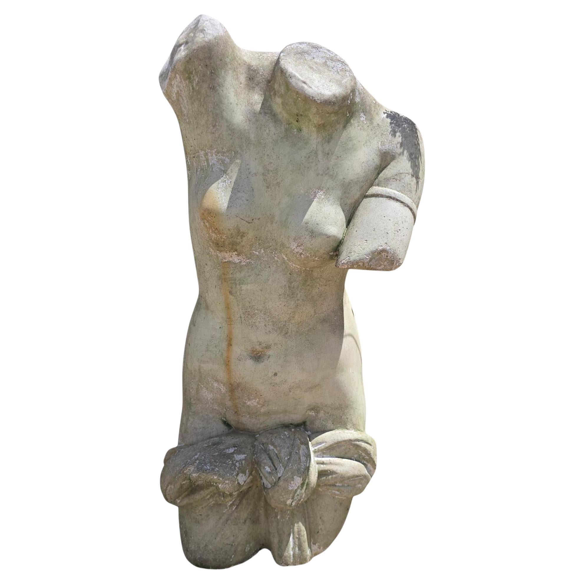 Grande busto in gesso in stile greco classico, anni '50 in vendita