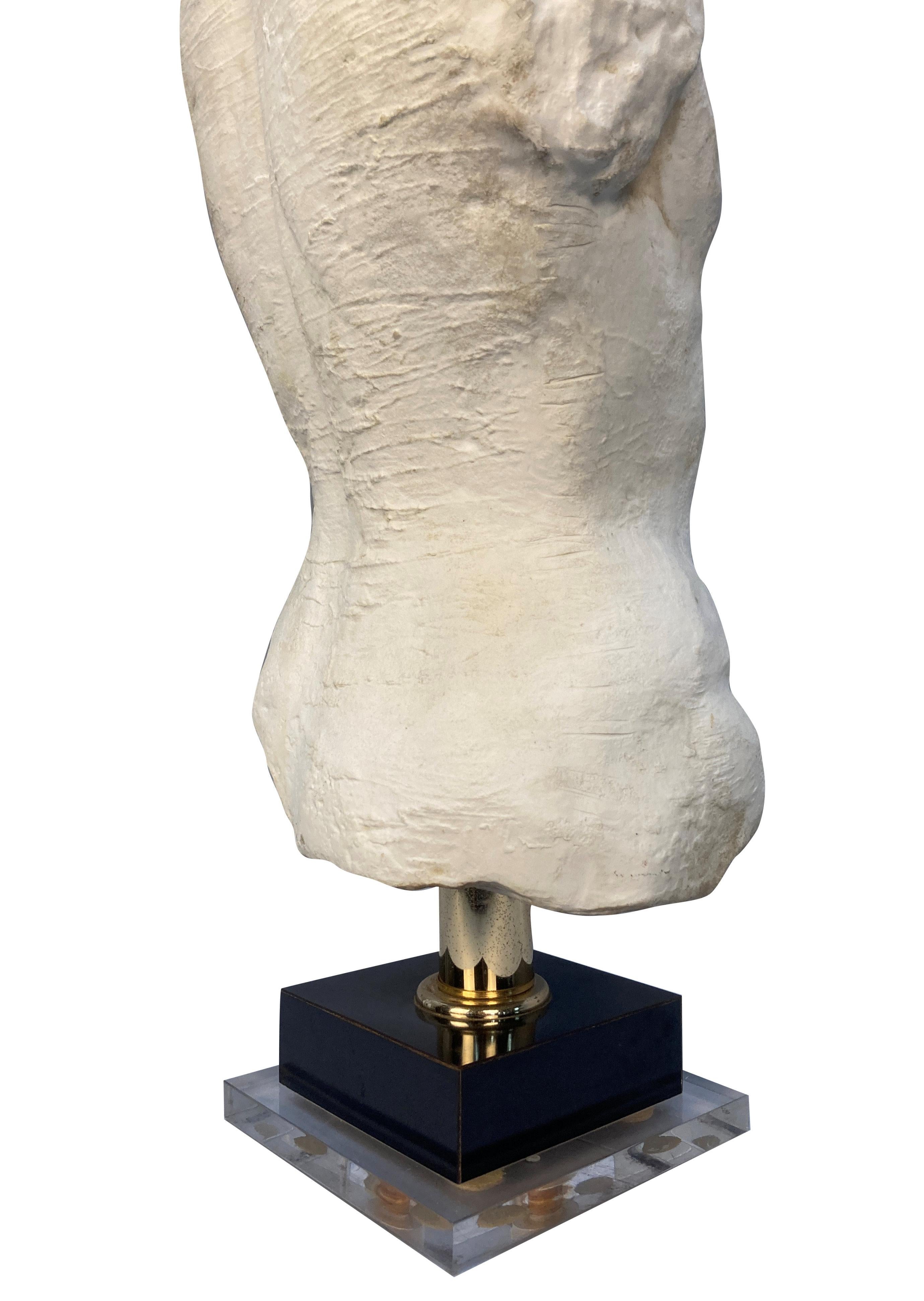 Grande testa classica e busto di un giovane uomo In condizioni buone in vendita a Kent, Dover