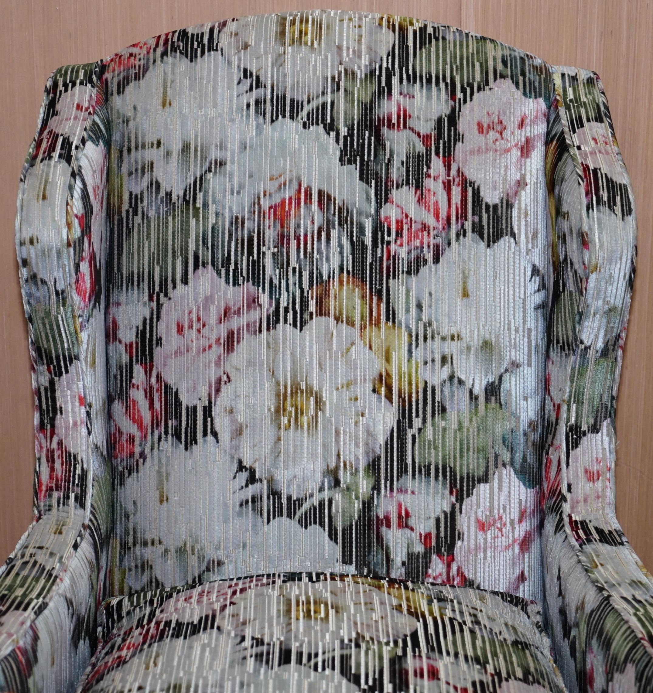 large wingback armchair