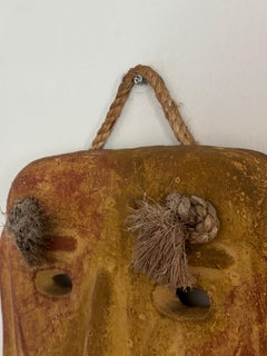 Large Clay Mask, 1960s Italy