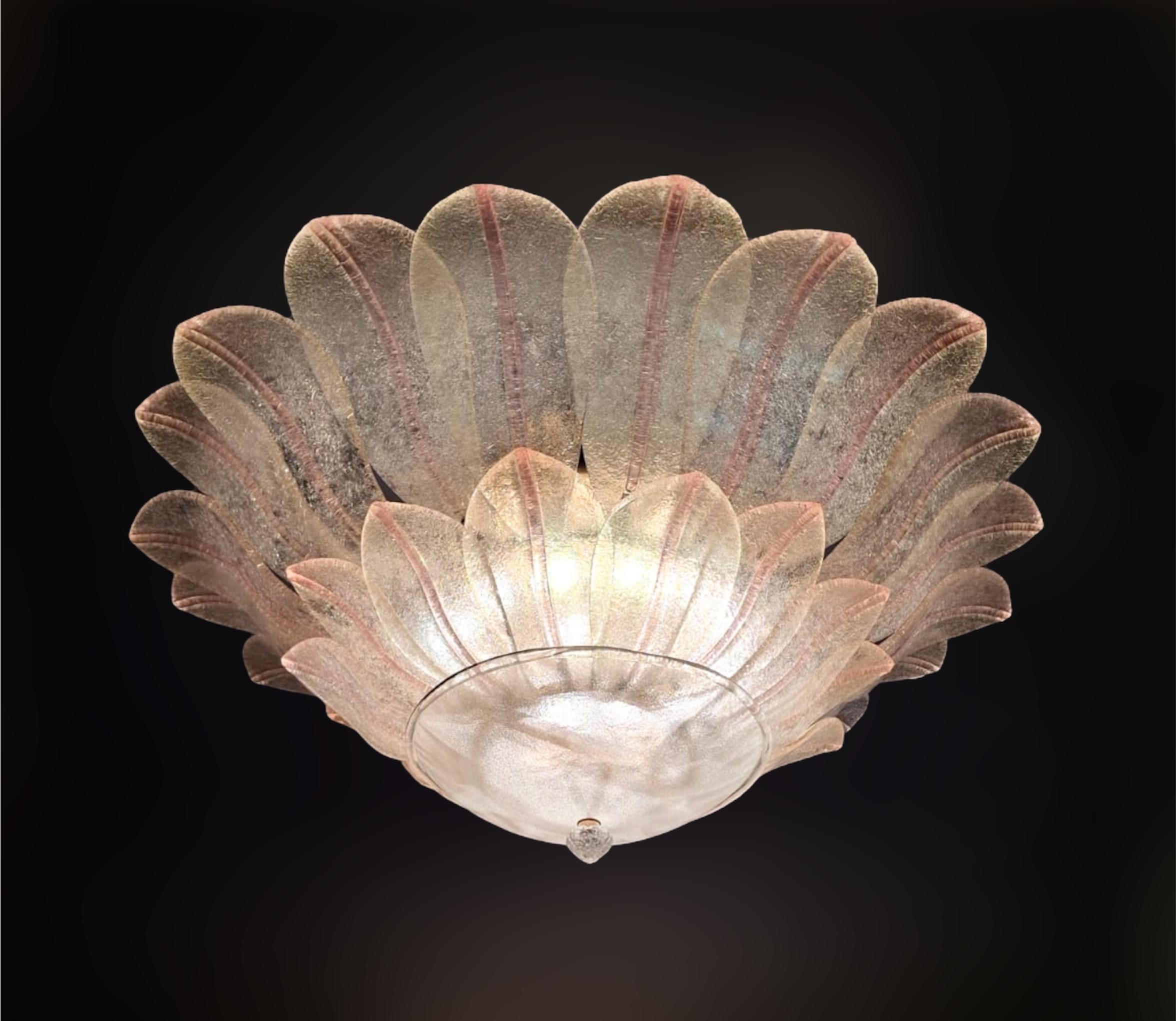Graniglia Murano de color rosa y transparente, grande y empotrable Cristal de Murano en venta